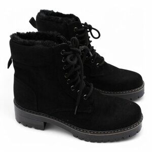 Gc Shoes Black Lace-up Boots